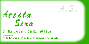 attila siro business card